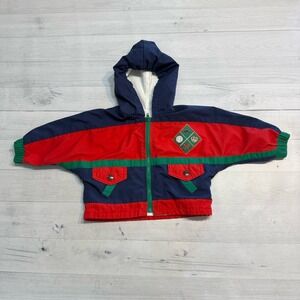 Vintage‎ weather tamer baby colorblock baseball jacket 12 months